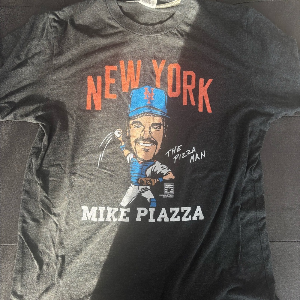 HOMAGE New York Mike Piazza Graphic Tee - Black